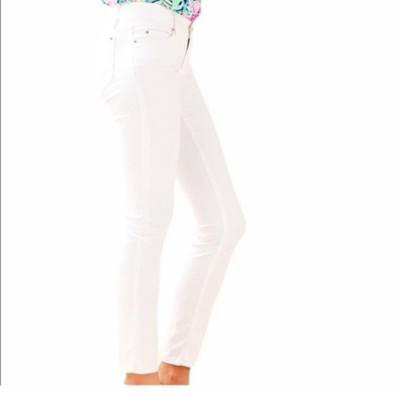 Lilly Pulitzer Skinny Jeans White Size 4 - Picture 2 of 9